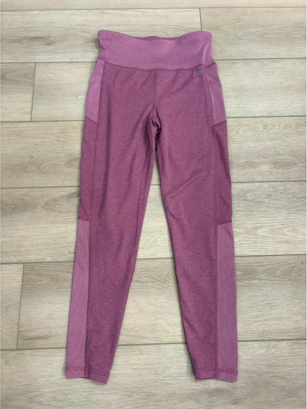 GapFit Brushed Tech Jersey Pink Leggings Women's Size Small High Rise